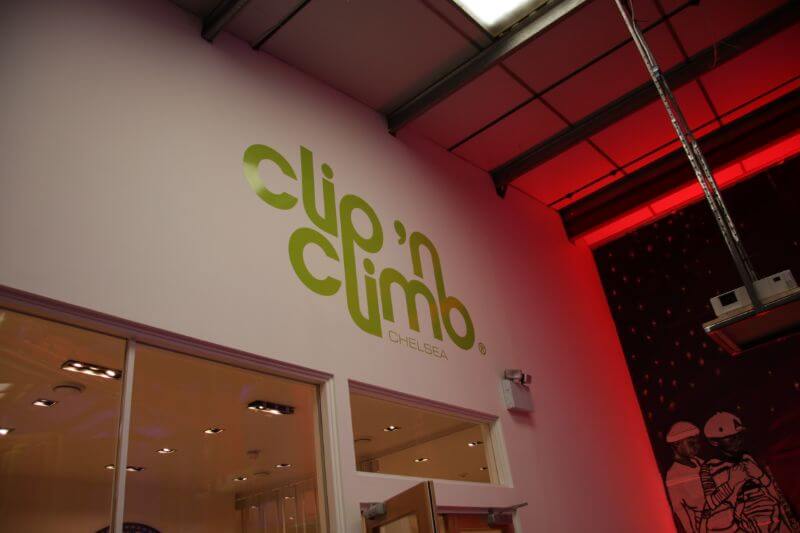Clip N Climb vinyl wall design